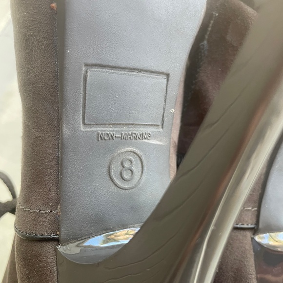 XHILARATION HIGH HEELED PLATFORM HIKING LACE UP BOOTS - Picture 11 of 11